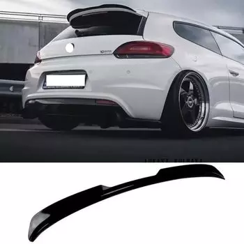 Задний спойлер для крышки багажника Carbon подходит для VW Scirocco R GTS 2015-2018