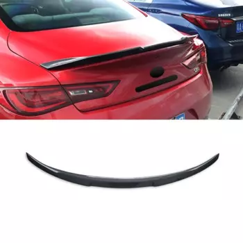 Задний спойлер крышка багажника для Infiniti Q60 2018-2021 Highkick стиль углеродное волокно Автомобильная задняя дверь откидной клапан Decklid разделитель обшивки Lip