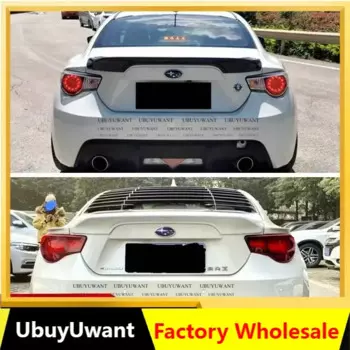 Задний спойлер на крышку багажника, глянцевый черный, подходит для Subaru BRZ, Toyota 86, GT86, 2013-2019, автомобильное освещение из углеродного волокна/ФАП