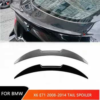 Задний спойлер на крышу для BMW X6 E71 2008-2014, блеск, Черный задний багажник, корпус крыла, сплиттер лезвия из АБС-пластика, задний спойлер