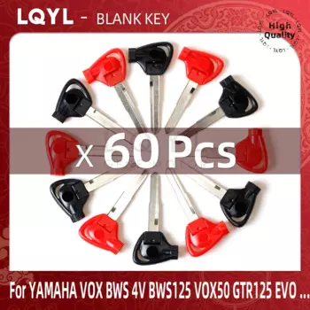 Заготовки для ключа мотоцикла, замена ключа для YAMAHA, защита от кражи, VOX BWS, 4 в, BWS125, VOX50, GTR125, JOG, EVO, SMAX, 60 шт.