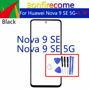 Замена для Huawei Nova 9 SE 5G сенсорный экран Переднее стекло Внешний Объектив ЖК Переднее стекло с OCA клей