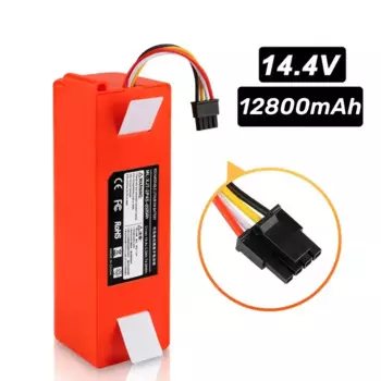 Запасная батарея для робота-пылесоса Xiaomi Roborock S55 S60 S65 S50 S51 S5 MAX S6, 14,4 В, 12800 мАч, запчасти