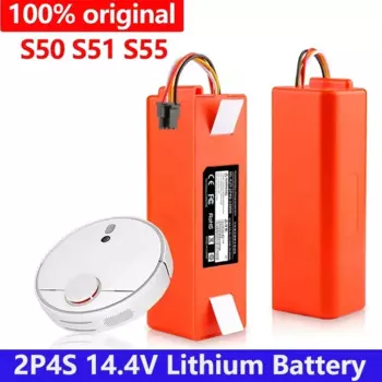 Запасная батарея для робота-пылесоса Xiaomi Roborock S55 S60 S65 S50 S51 S5 MAX S6, 14,4 В, 12800 мАч, запчасти