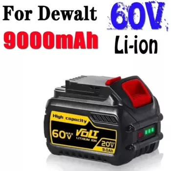 Запасной аккумулятор для Dewalt 9000 мАч DCB200 20 в, совместим с инструментами Dewalt FlexVolt 120 в 60 в 20 в