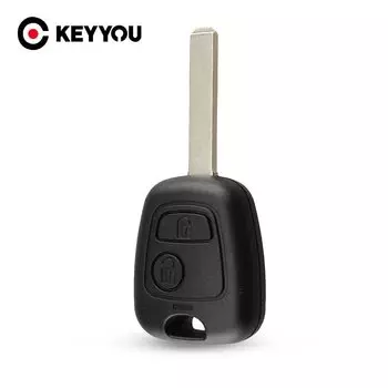 Запасной чехол KEYYOU для дистанционного автомобильного ключа чехол для Peugeot 307 чехол для автомобильного ключа VA2 Blade 2 кнопки