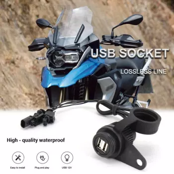 Запчасти для мотоциклов, двойная USB-розетка для BMW F650GS F700GS F750GS F800GS F850GS Adventure F900XR S1000RR S1000R K1200GT K1300GT