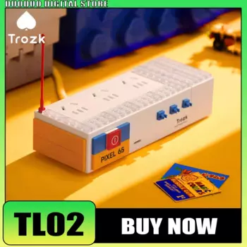 Зарядная Станция Trozk TL02, 65 Вт, гнездо из нитрида галлия, быстрая USB Type-c, строительные блоки, гнездо для настольного ПК, планшетов