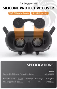 Защитная крышка для объектива DJI Goggles 3/2, мягкая силиконовая защитная крышка для объектива DJI Avata 2, пылезащитные аксессуары