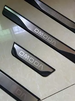 Защитная накладка для порога автомобиля Chiery CHERY OMODA C5 E5 S5 O5 2024-2022 EV из нержавеющей стали