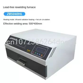 ZB5040HL сварочный аппарат с цифровым дисплеем, инфракрасный нагреватель, интеллектуальный паяльный аппарат для заправки, 110 В/220 В, 3600 Вт, 500*400 мм