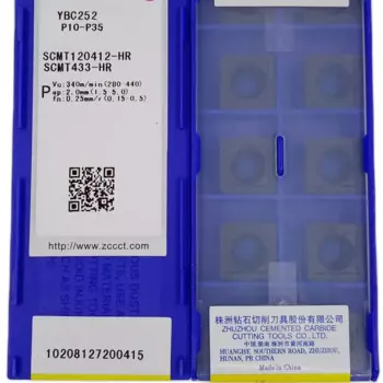 ZCC YBC252 SCMT 120412 -HR Режущие инструменты Токарный станок с ЧПУ для обработки металла Токарные инструменты 10 шт./кор. SCMT 433 HR
