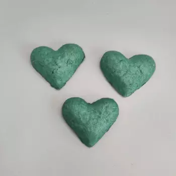 Зеленая бирка из семян в форме сердца, 3D любовный подарок, растительная семенная бумага, подарок для любимого, свадебная пригласительная открытка