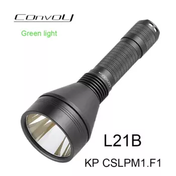 Зеленая фотовспышка L21B KP CSLPM1.F1, светодиодная высокомощная фотовспышка 21700, длинная фотовспышка, лампа для кемпинга и охоты