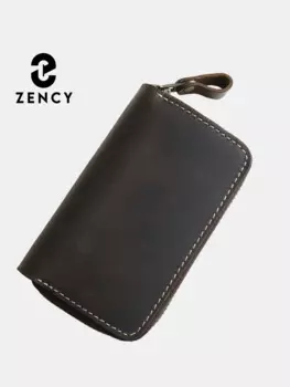 Zency, новинка, натуральная кожа, унисекс, автомобильный держатель для ключей, маленькая сумка для чехол ключей, ключница, органайзер для ключей, Ретро кошелек, деловой стиль