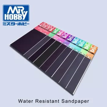 Зеркальная абразивная шлифовальная полировка MrHobby, водонепроницаемая наждачная бумага для автомобиля, куклы, сделай сам, инструмент для военных моделей