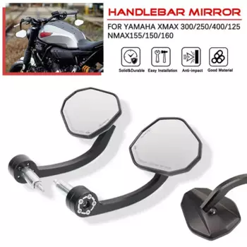 Зеркала заднего вида для мотоцикла YAMAHA XMAX 300 250 400 XMAX300 NMAX155/125 150/160 дюйма 22 мм