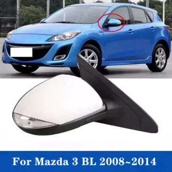 Зеркало заднего вида для MAZDA 3 BL 2008 2009 2010 2011 2012 2013, 7 контактов с указателем поворота и складным мотором