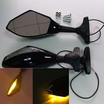 Зеркало заднего вида для мотоцикла YZF1000 Thunderace 1996-2007 с поворотным светом для Yamaha YZF 1000 Thunderace 1996 1997 1998 - 2007