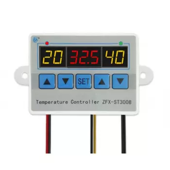 ZFX-ST3008 Микрокомпьютер Цифровой дисплей Контроллер температуры Термостат Интеллектуальный контроллер времени Регулируемый электронный Tem