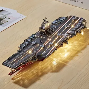 Железный 3D металлический пазл C62209, наборы моделей летательных аппаратов Фуцзянь, DIY лазерная резка, головоломки, игрушки для взрослых, металлическая военная модель