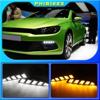 Желтое реле сигнала поворота для Volkswagen Scirocco 2011 2012 2013 2015, водонепроницаемое 12 В, автомобильное дневное освещение