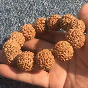 Желтый кожаный браслет jgang Bodhi, оригинальные семена 5 5 6 6 7 7 8 8 9, откидной клапан