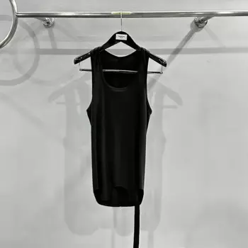 Женская хлопковая рубашка овэнь сеак 24ss, Готическая верхняя одежда, осенняя черная футболка