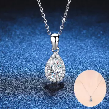 Женская подвеска из серебра 925 пробы, 5 х8 мм, 1 карат