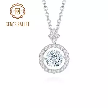 Женская подвеска из серебра 925 пробы, с муассанитом