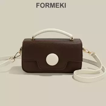 Женская сумка Formeki, универсальная винтажная маленькая квадратная сумка смешанных цветов, женская сумка через плечо, новинка 2024