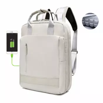 Женские рюкзаки с зарядкой через USB, модный 14, 15,6-дюймовый рюкзак для ноутбука, противоугонная деловая сумка Mochila