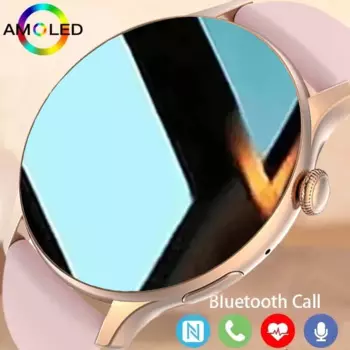 Женские Смарт-часы с экраном 2023 дюйма, AMOLED, HD, Bluetooth, IP68