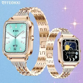 Женские Смарт-часы Waterpoof из нержавеющей стали для Apple Iphone