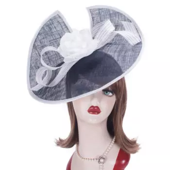 Женские вуалетки Kentucky Derby Sinamay, свадебная головная повязка для церкви, головной убор T426