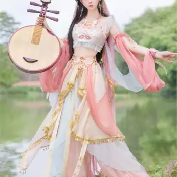 Женский Экзотический Костюм Dunhuang Apsara Hanfu для выступления, новый костюм Xishuangbanna в западном регионе, фото