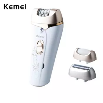 Женский Электрический эпилятор 3 в 1 Kemei 3019 для депиляции безболезненная Женская бритва для влагалища ног бикини триммер для удаления волос на теле Бритье и удаление волос эпилятор для женщин вагина бритва женская