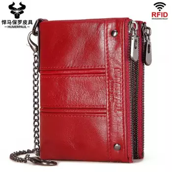 Женский кошелек с RFID-защитой и защитой от кражи