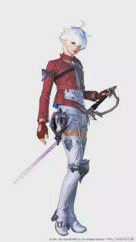Женский костюм для косплея Leveilleur FF14 Alisaie, полный комплект с аксессуарами, без меча, изготовленный на заказ красный жилет размера