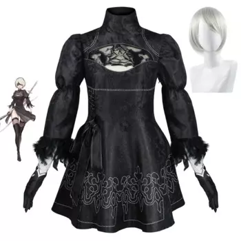 Женский костюм для косплея, Привлекательный костюм Yorha 2B для девочек