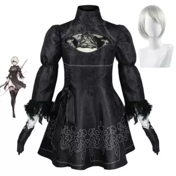 Женский костюм для косплея, Привлекательный костюм Yorha 2B для девочек