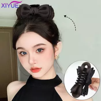 Женский парик XIYUE с бантом, головка принцессы с захватом и зажимом, искусственные волосы в старинном стиле, парик для ленивых мужчин, кольцо для волос