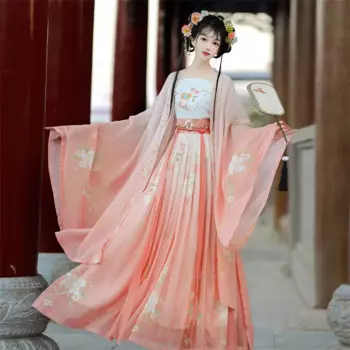 Женский стандартный зеленый костюм Hanfu, Женский карнавальный костюм для косплея на Хэллоуин, платье Hanfu, танцевальное платье