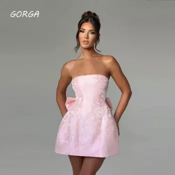 Женское атласное платье-Русалка с открытой спиной, до колена