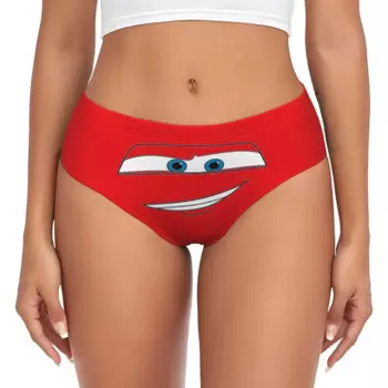 Женское нижнее белье Lightning Car McQueen Eyes Sally, уютные дышащие трусы, трусики