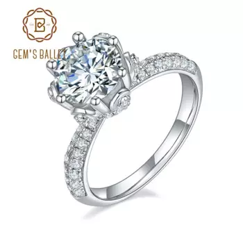 Женское Винтажное кольцо из серебра 925 пробы, с муассанитом