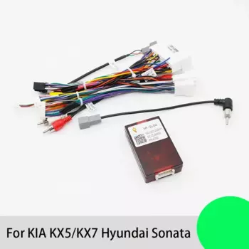 Жгут проводов для KIA KX5/KX7 Hyundai Sonata, 16 контактов, с can-шиной, 9 стерео Монтажный провод, адаптер
