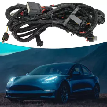Жгут проводов переднего бампера автомобиля для Tesla Model Y 148904500 C Черный жгут проводов переднего бампера из АБС-пластика, автозапасные аксессуары