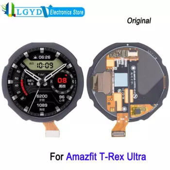 ЖК-экран AMOLED 1,39 дюйма для смарт-часов Huami Amazfit T-Rex Ultra, дисплей с дигитайзером, полная сборка, запасная часть