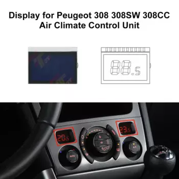 ЖК-дисплей приборной панели для Peugeot 308 308 SW 308CC, блок управления климат-контролем, панель переменного тока